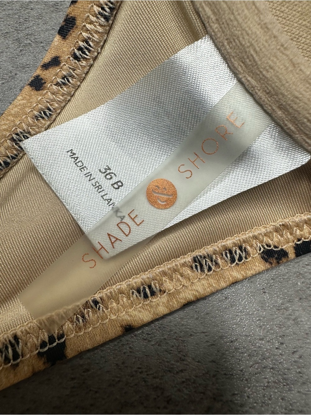 Shade & Shore Leopard Print Bikini — Tan & Black - Picture 6 of 7